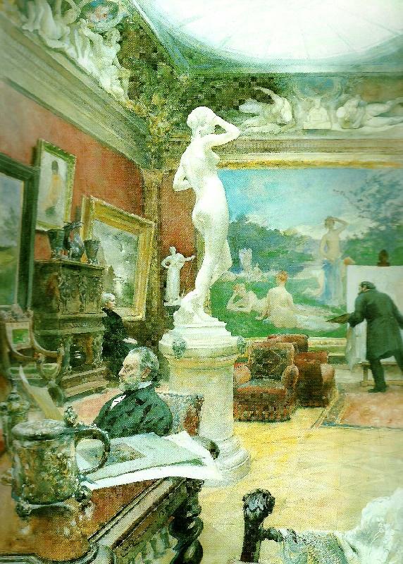 Carl Larsson interior fran furstenbergska galleriet oil painting picture